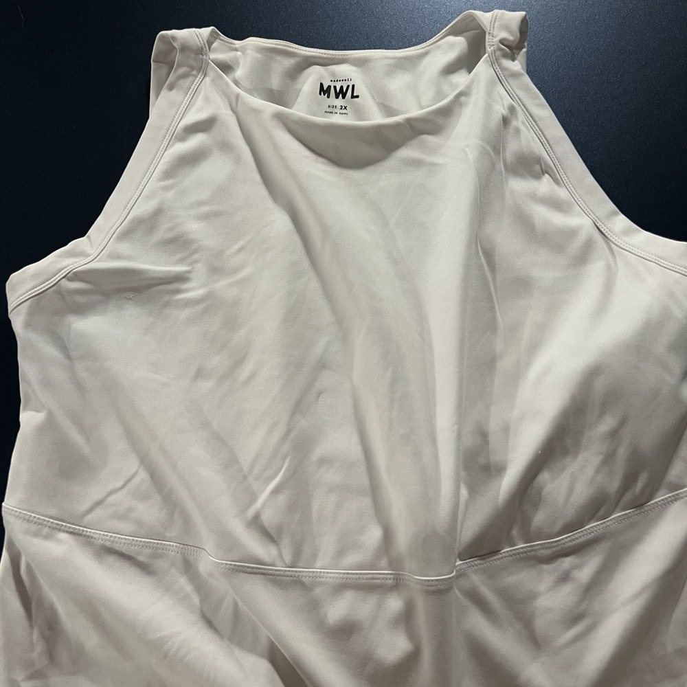 Madewell Padded Top Women's Size 2XL‎ White Sleeveless